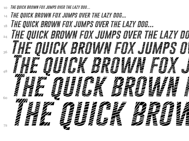 Gobold font waterfall